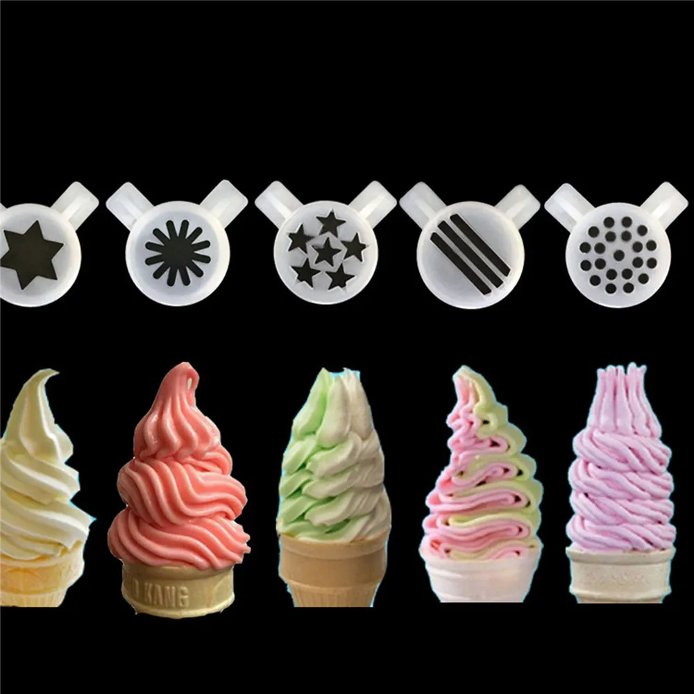 33 mm Diferente boquilla de salida Kit en forma de modelado Accesorios para fabricantes de helados para lecon helado