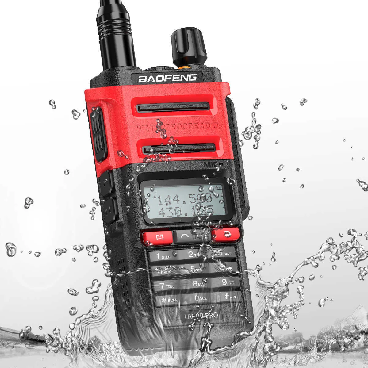 Baofeng UV-9R PRO Upgraded Dual Band IP68 Waterproof High Power 9R Plus Walkie Talkie Communications Amateur Two Way Radio