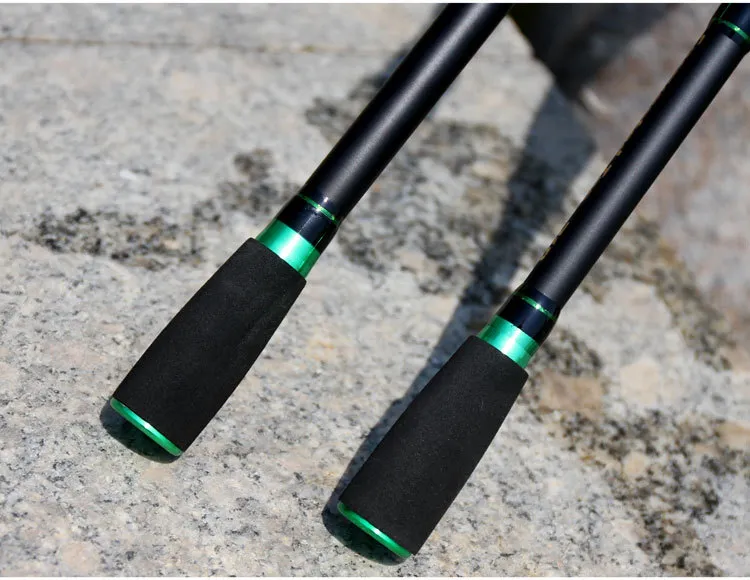 2022 New Portable Telescopic Fishing Rods Carbon Fiber Superhard Spinning Casting Fishing Rod Lure Fishing Tackle 1.8M 2.1M 2.4M 2.7M