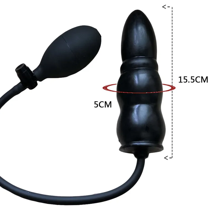 Uppblåsbar rumpa plugg dildo dilatador vaginal anal expanderar sexiga leksaker för män kvinna anus dilator stor erotisk vuxen leksak