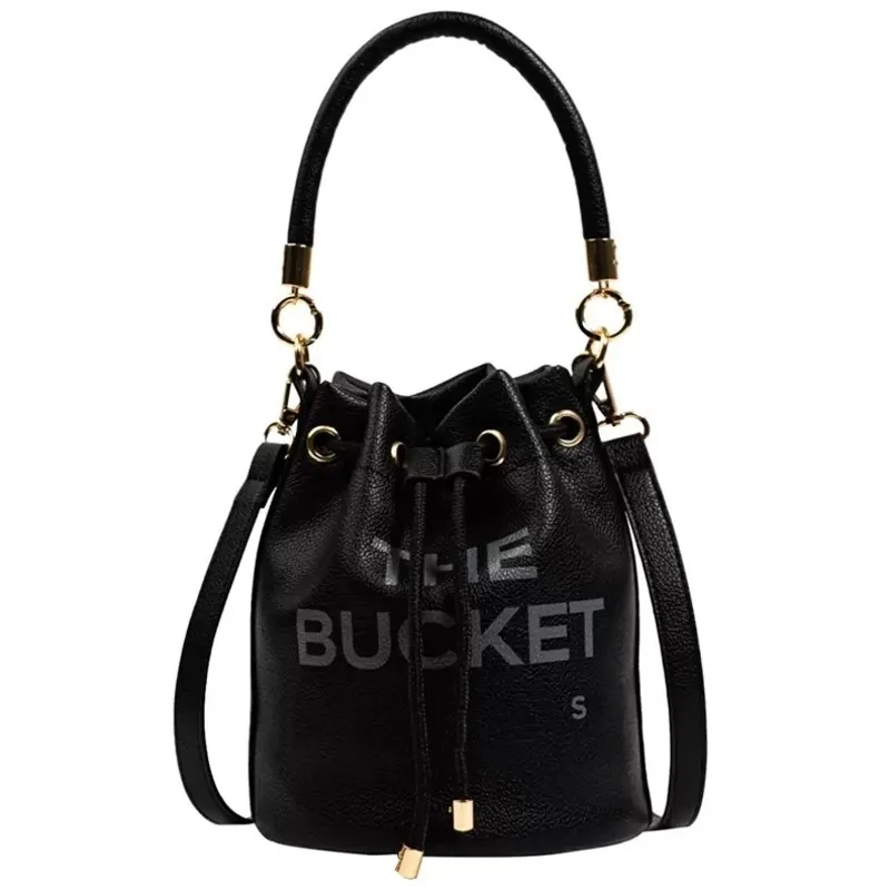 Słynny The Bucket Bags Designer torebka Crossbody Bag Fashion String Bady Pu Multi Color Wysoka jakość266R