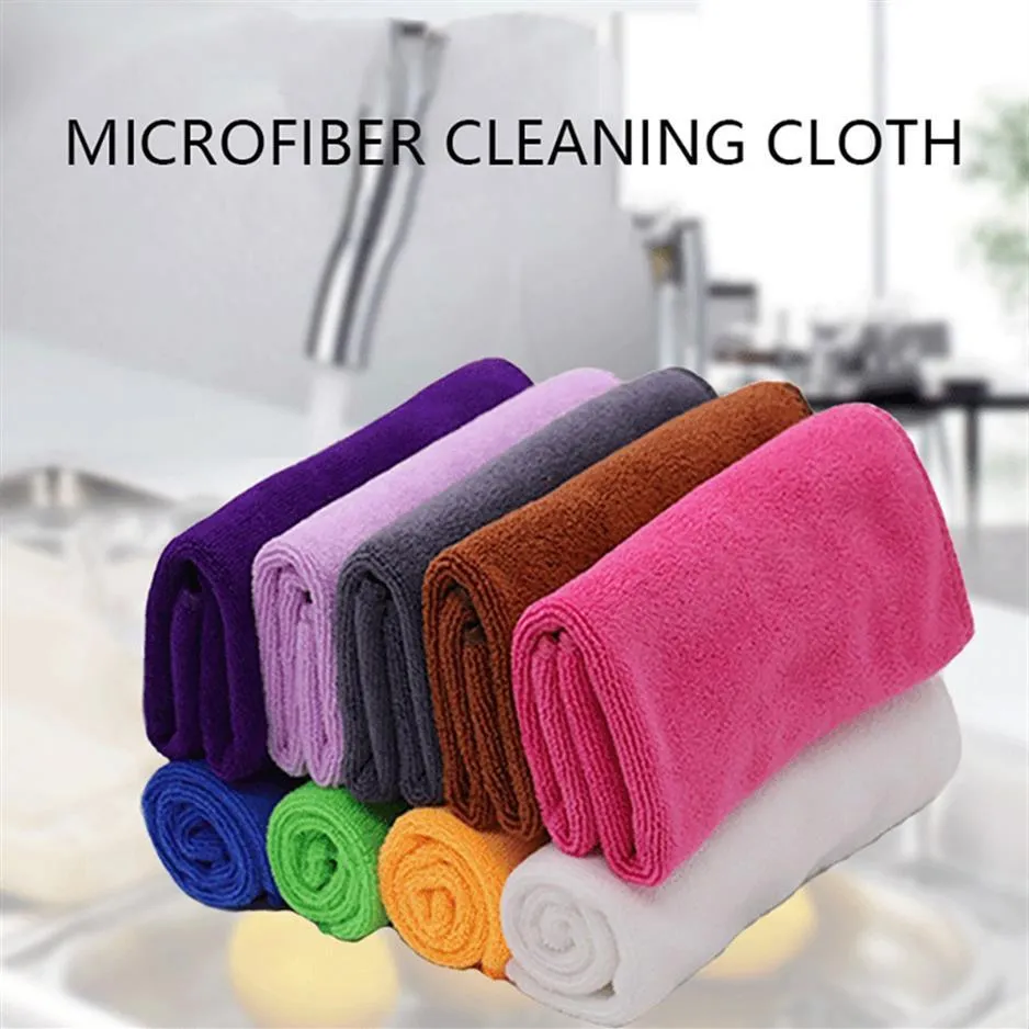 Microfiber Lazy Rag Hushållning Rengöringsdukar Tjockade absorberande skurplattor Golv Köksglashandduk