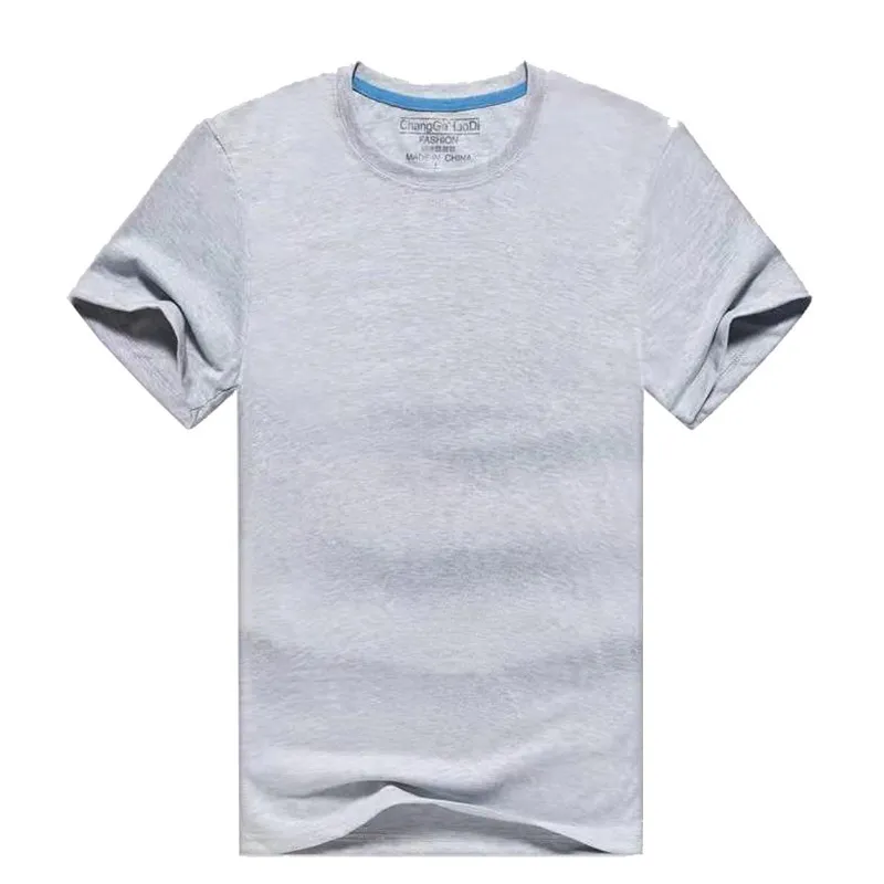 カスタマイズされた男性S半袖OネックコットンTシャツ文化シャツは刺繍または印刷P OS 220712になります