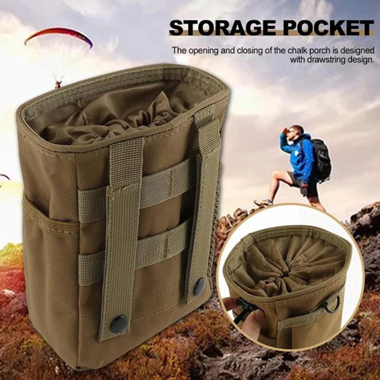 Outdoor Molle Tactical Bags Fanny Pack Mobiele telefoon Bouch riem taille tas gadget rugzakken