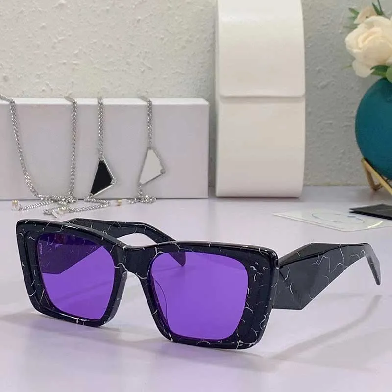 Popularne odwrócone okulary przeciwsłoneczne PR08YS Designer ochrona UV Ladies Męskie okulary Osiem kolorów Opcjonalnie najwyższej jakości Wit2190