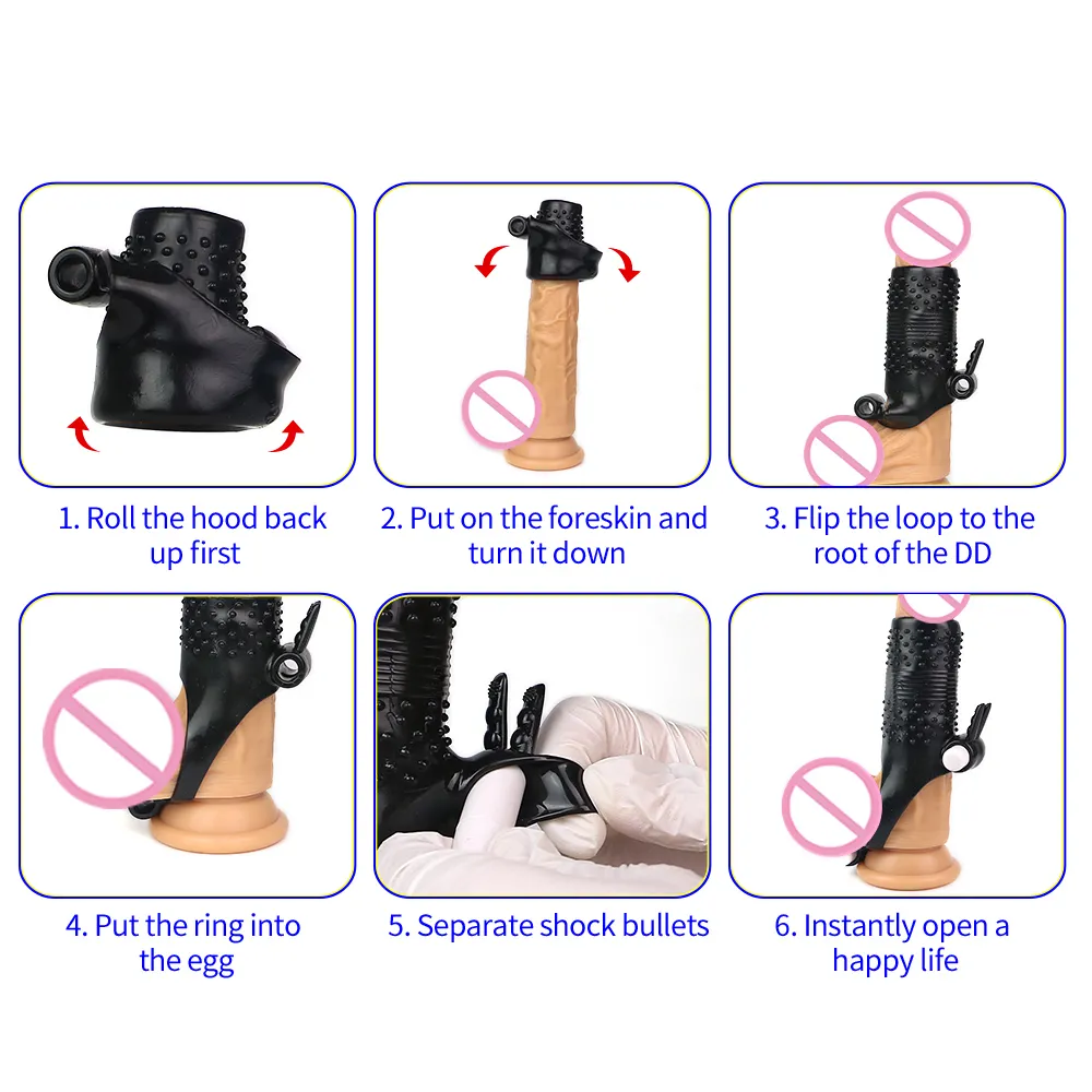 OLO Cock Sleeve Penis Vibrating Ring G spot Stimulator Vibrator Dick Enlargement Extender Strap On Ejaculation Delay sexy Toys