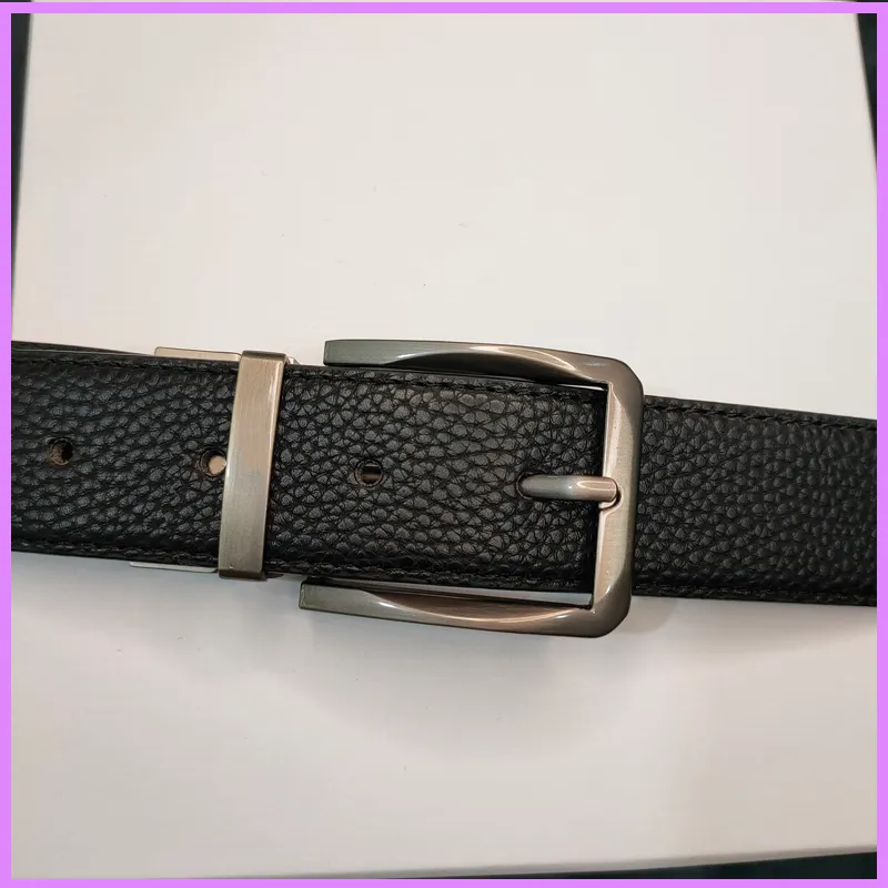 Street mode riem heren ontwerper vrouwen nieuwe riemen casual mannen business riemen lederen breedte 3,5 cm naald gesp tailleband D223174F