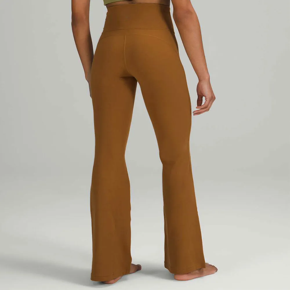 Leggings évasés en tissu Lycra, taille haute, pantalon de Yoga doux, pleine longueur, pantalon large décontracté pour femmes, 3067