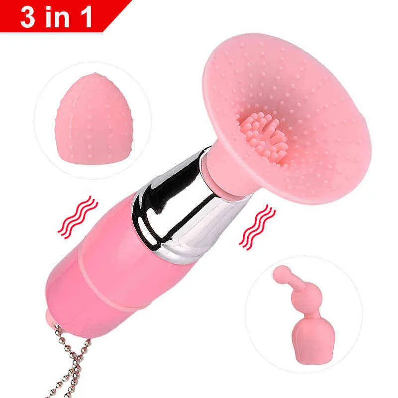 NXY Vibratörler Seks Oyuncak Dil Vibratör Üç Parçalı Kabak Mini AV Çubuk Titreşim Masajı Oral Yalama Klitoris Stimülatörü Kadın 0409 Için