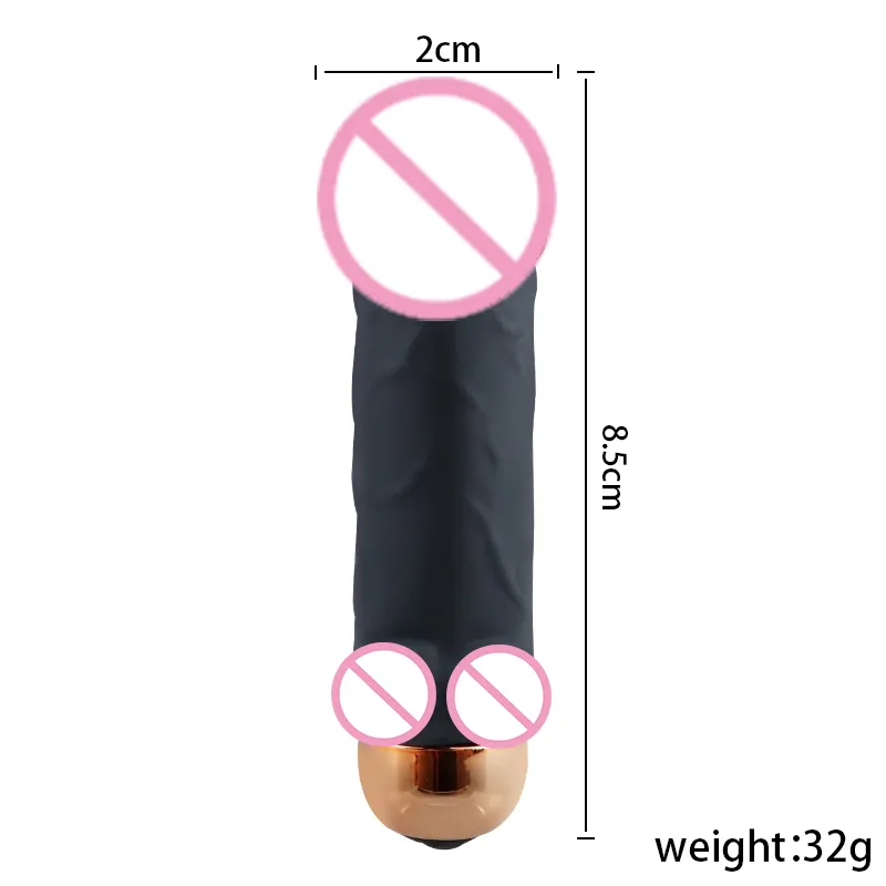 Approvisionnement d'usine Mini gode balle forme réaliste vibrateur Clitoris mamelon Stimulation adulte sexy jouets pour femme