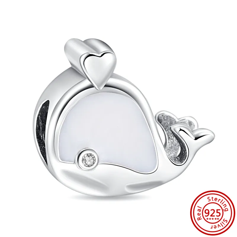 925 Silver Bad Fit Charms Pandora charme bracelete baleia pinguim panfin dinossauro filho