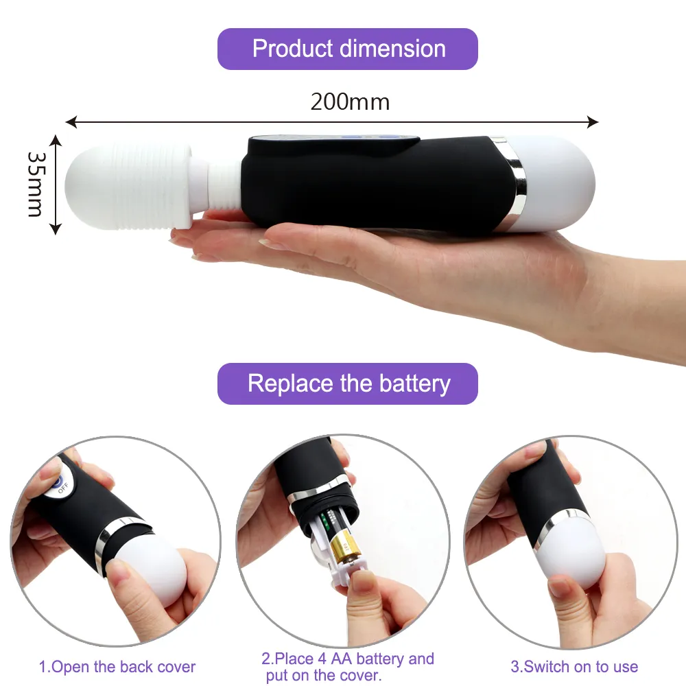 Fairy Vibrator Shop Sexy Toys for Woman Adult Product Faloimitator vibrerande AV Stick Wand G-Spot Massager Clitoris Stimulator