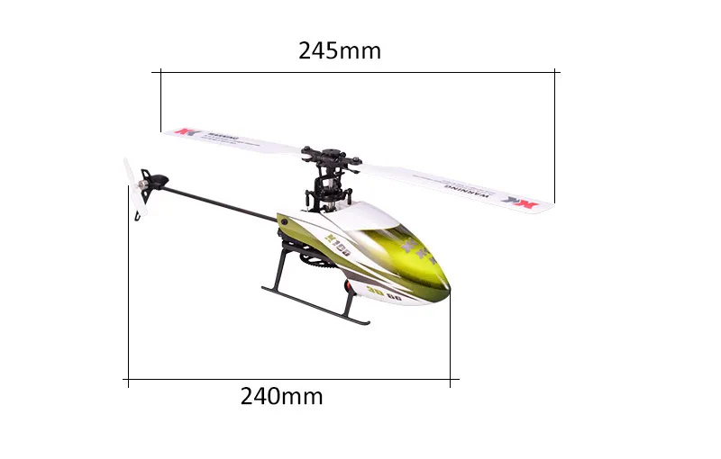 Wltoys XK K110 6CH 3D 6G Système Télécommande Brushless RC Hélicoptère BNF sans Émetteur K100/K120/K123/K124 220321