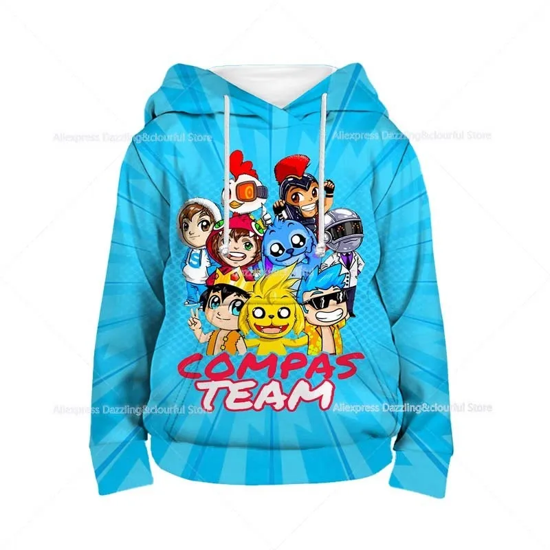 Hoodies sweatshirts kinderen anime mikecrack 3D print kinderen cartoon swe 220823