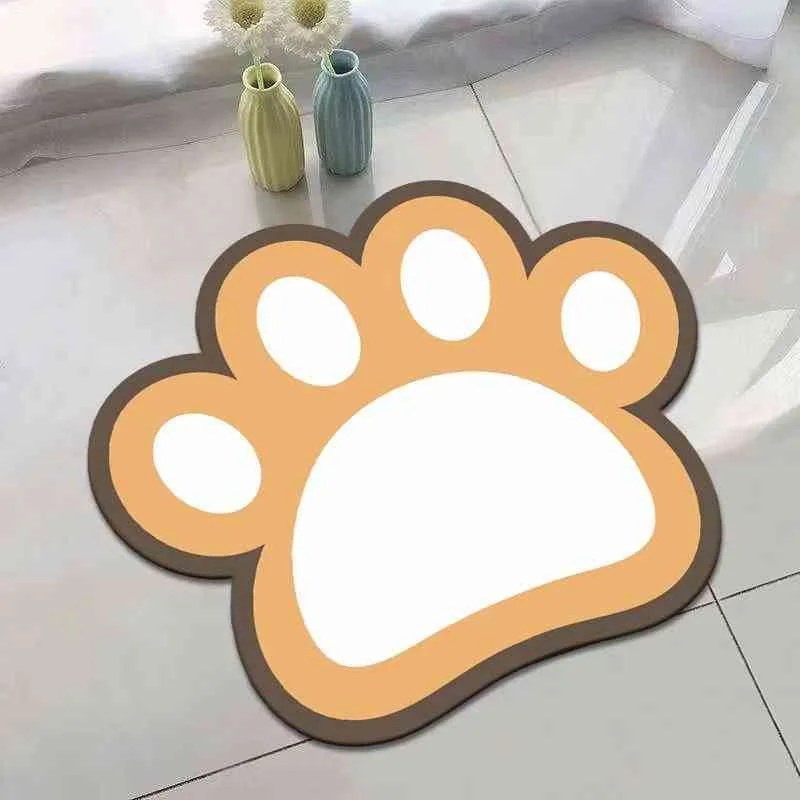 Golvmatta tecknad dörr golv badrum kök vatten absorberande och smuts beständigt sovrum sovrum filt