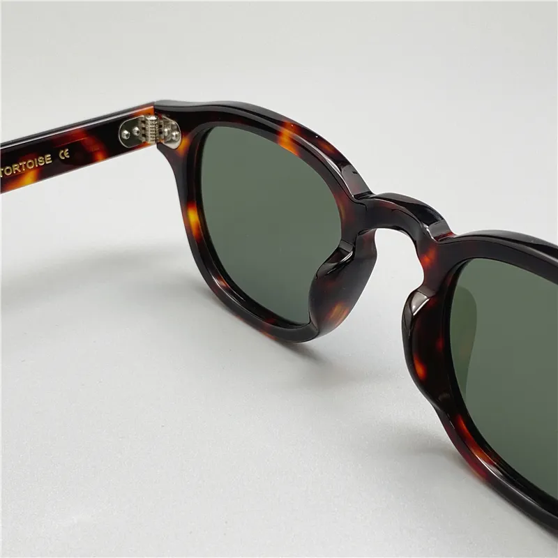 Óculos de Sol Homem Mulher Johnny Depp Óculos de Sol Polarizados Vintage Armação de Acetato UV400 Óculos de Sol Designer da Marca LEMTOSH 220518