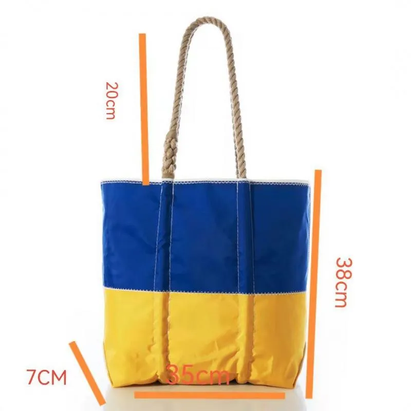 المصمم الفاخر حقيبة اليد الأوكرانية العلم حمل حقيبة اليد أكياس التسوق القماشية لتخزين الأزياء حقائب يد واحدة كتف حزم كبيرة 0427
