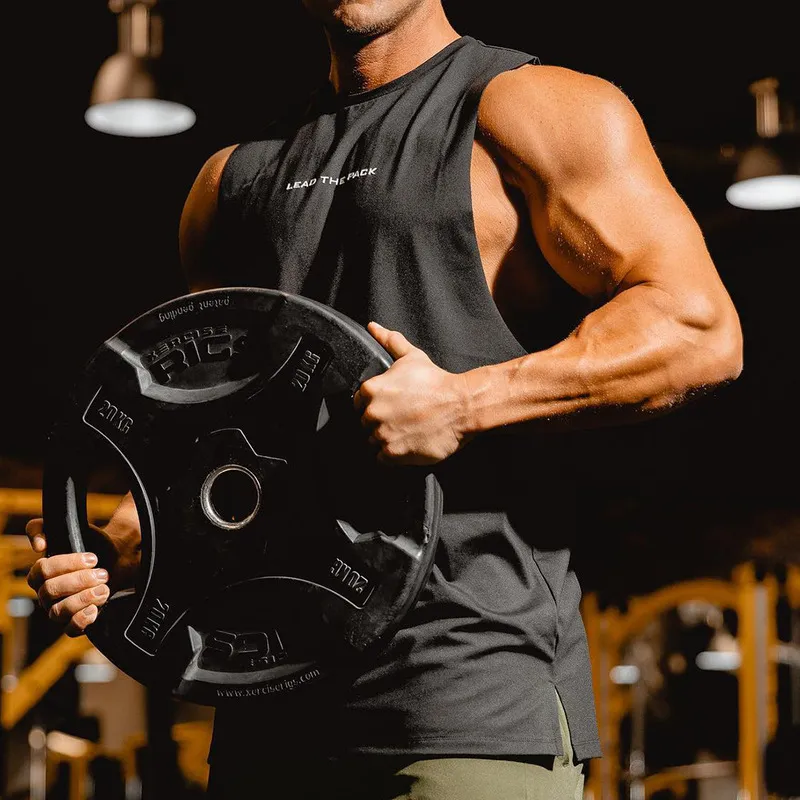 Märke kroppsbyggande coola fluorescerande färger tank top män gym-klädd sträng fitness gym skjorta muskel träning tank topp 220531