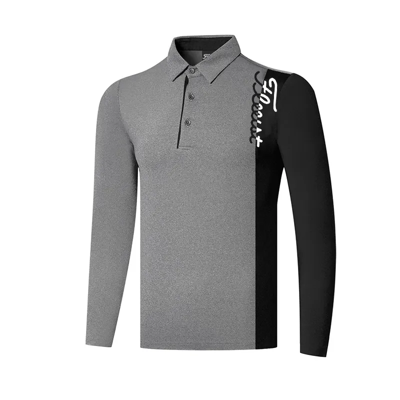 golf clothing long sleeve tshirt men039s outdoor sports ventilation dry and sweat wicking moisture absorption golf wear 2207079936562