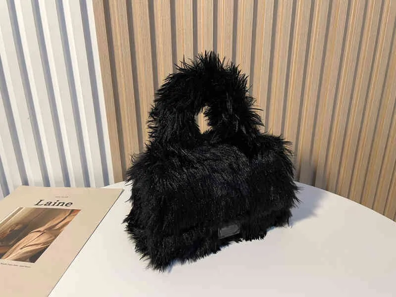 Borse Sconto del 70% sulla nuova borsa a clessidra in peluche Borsa a tracolla in peluche con una borsa a tracolla borse da donna