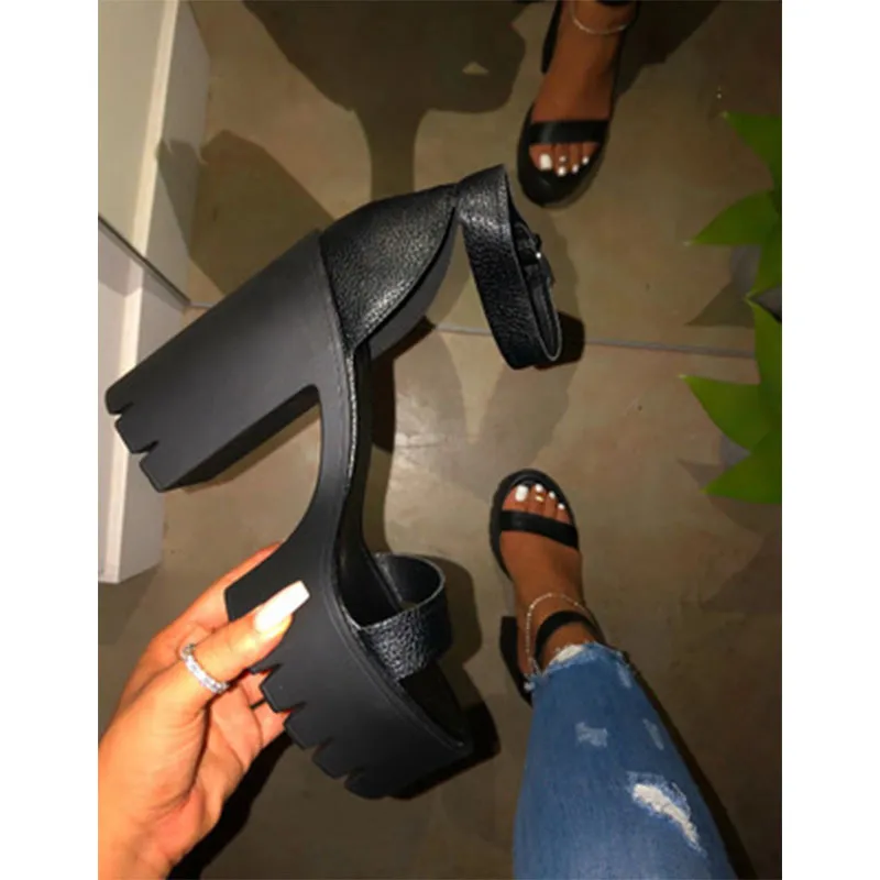 Sexy Classic High Heels Women Sandals Summer Shoes Ladies Strappy Pumps Platform Heels Woman Ankle Strap Shoes Female Pumps 220813