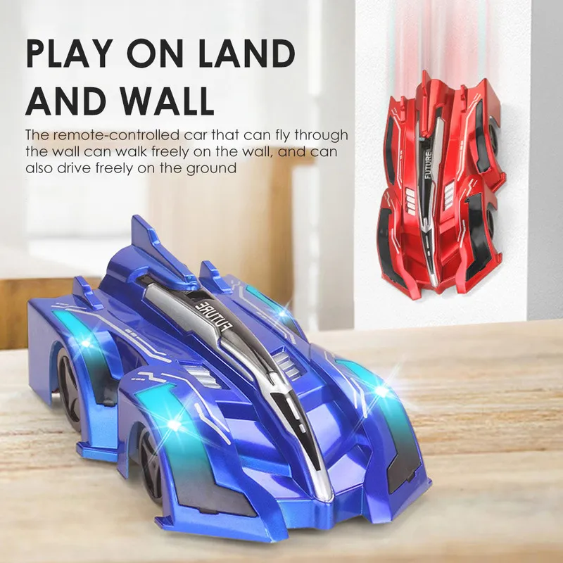 RC Wall Climbing Mini Car Toy Wireless Electric Control Remote Race Race Toys Kids RC Car Anti Gravity 360 Dotating Car 2203907434