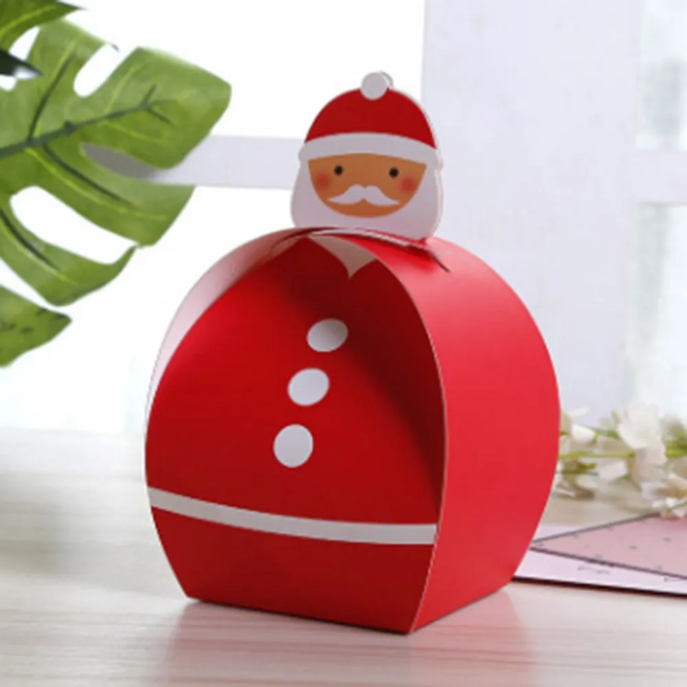 11.5x11.5cm Kerstboom Verpakking Sag Sag Dift Cookie Box Apple Dozen Met Bells Party Decoratie Gift Box voor Kid