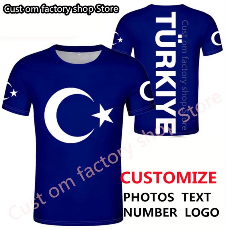 Turquia t camisa diy livre nome personalizado número tur camiseta nação bandeira tr república turca turk country college print po roupas 220609
