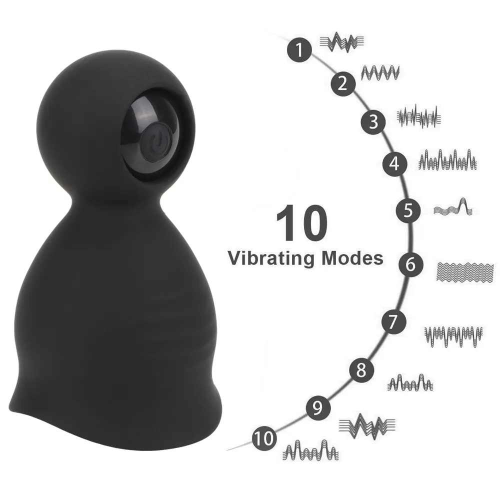 Ikoky Cockring Glans Vibrator 9 모드 남성 남성용 자위 섹시한 장난감을 지연시키는 사정 수탉 트레이너 링