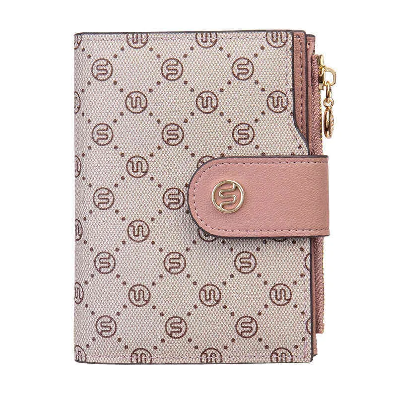 Wallet Women's Short Style Fashion Niche Design Small and Large Capacity Women's Folding Multi Card Multi-functional Women's Change Wallet 220625