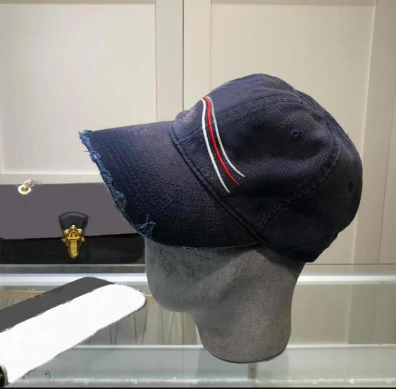 22SS Letters Borduren Heren Dames Designer Caps Fahsion Straat Cap Met Zeegolven 4 Seizoen Zonnehoed Pet Hats333Z