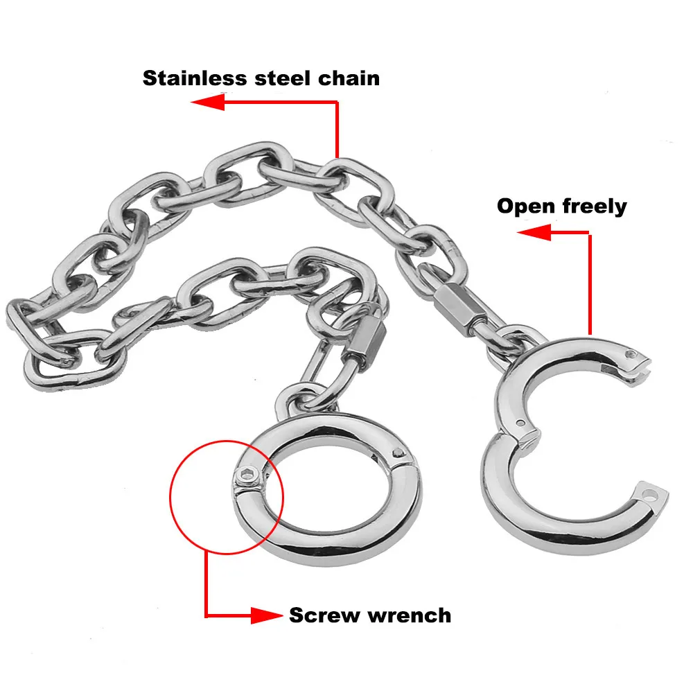 Adult Games BDSM Torture Stainless Steel Thumb Toes Bondage Cuffs sexy Toys For Couples Slave Restraints Fetish