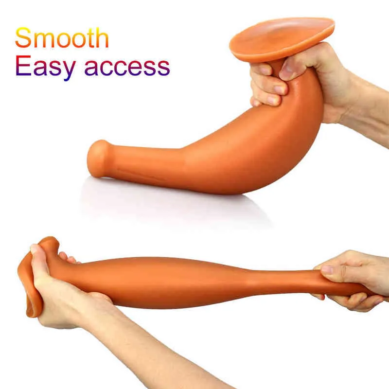 Nxy Anal Toys Énorme Plug Silicone Big Butt Plugs Perles Sexe pour Homme Femme Couple Buttplug Vagin Anus Stimulateur Dilatateur Expender 220506