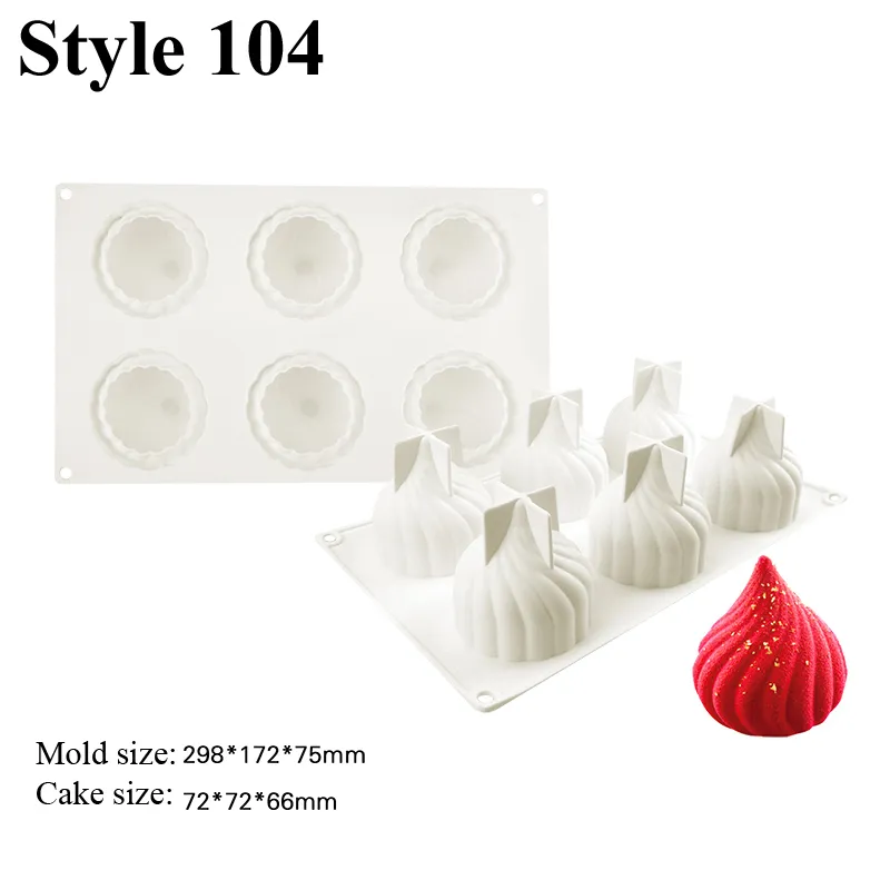 Meibum 28 Types Fruit Mousse Baking Mould Non Stick Silicone Cake Mold Party Pastry Pan Kitchen Bakeware Dessert Decorating Tool 220601