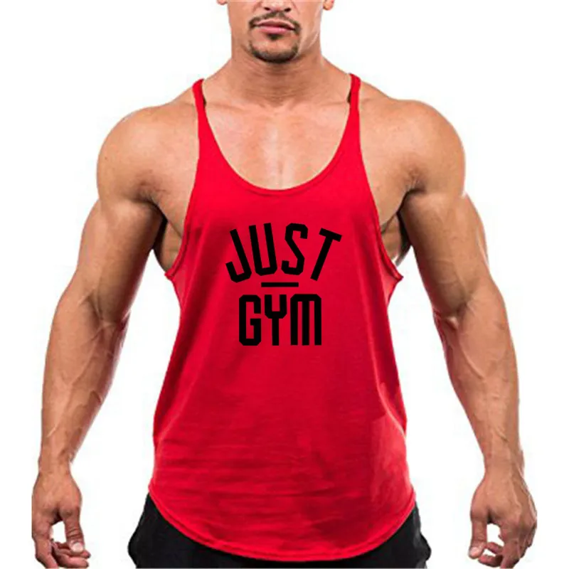 Bodybuilding hommes Stringer Débardeur imprimer Fitness Singlets Sporting Vest muscle Sans Manches Débardeurs chemise 220621