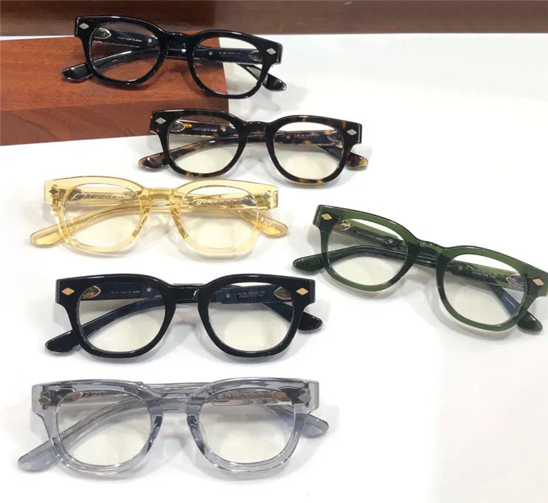 Occhiali da vista di nuovo design alla moda, montatura quadrata spessa, semplice, popolare, stile classico, occhiali versatili, lente trasparente, parte superiore qu282c