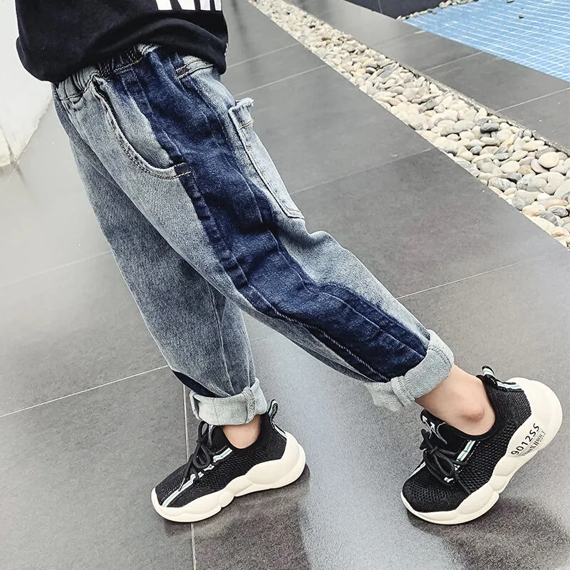 IENENS 513Y Kids Boys Clothes Skinny Jeans Classic Pants Children Denim Clothing Long Bottoms Baby Boy Casual Trousers 220812