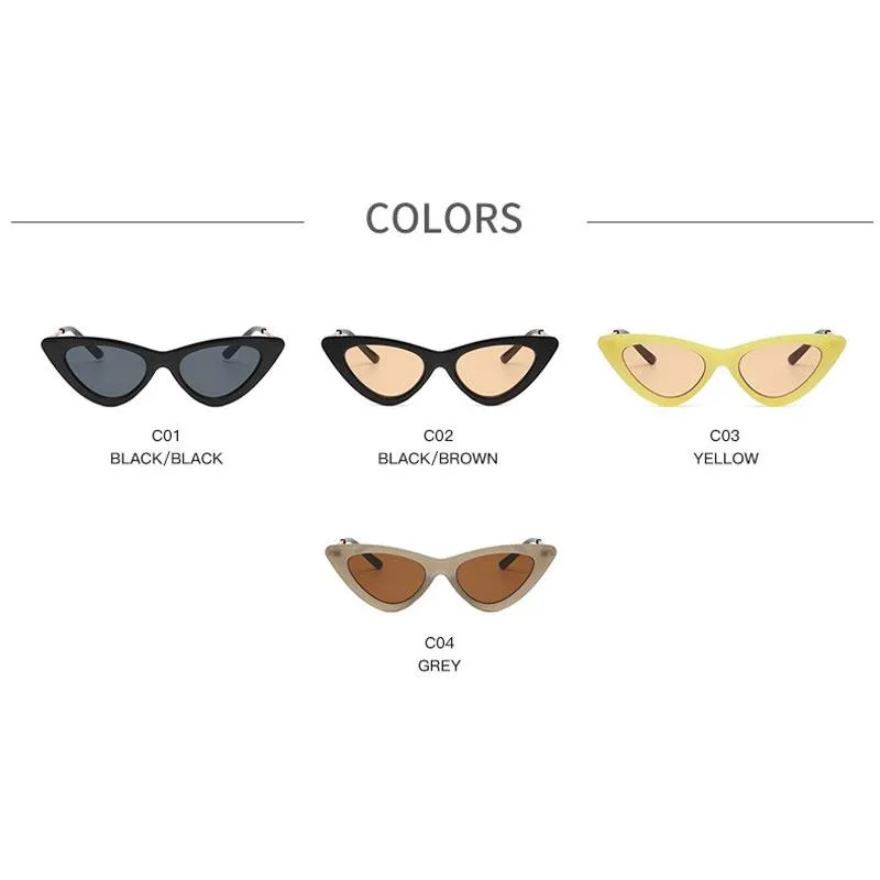 Sunglasses 2022 Ladies Cat Eye Women Brand Designer Fashion Small Frame Sun Glasses For Female Trend Glasees UV400274e