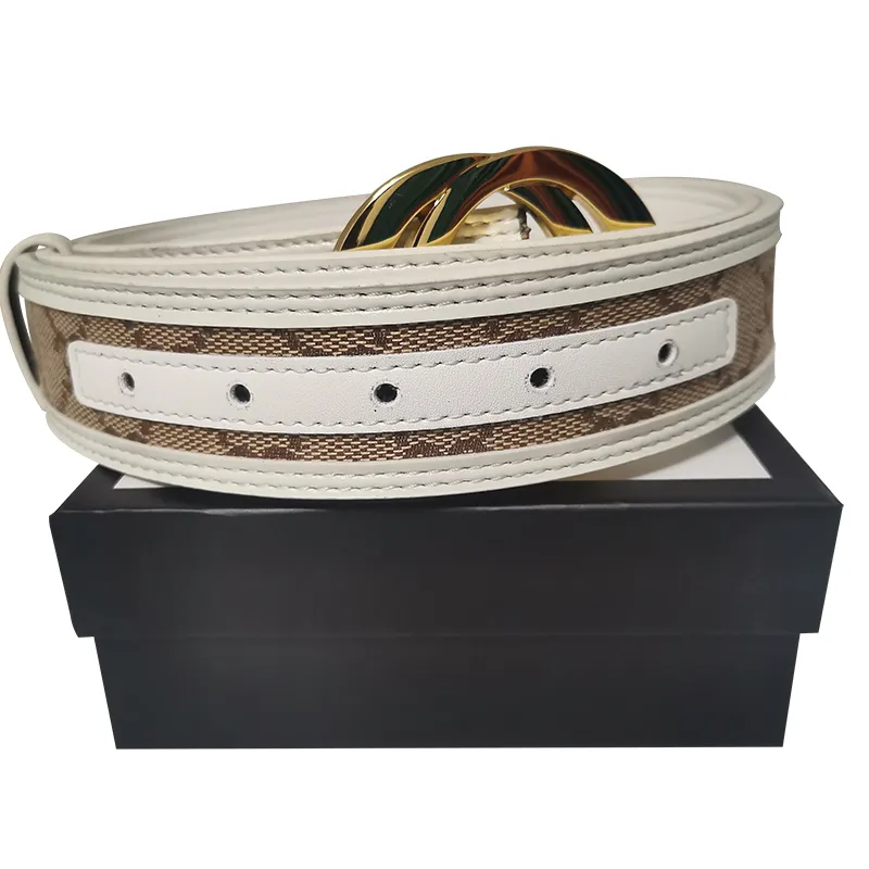 New Mens Fashion Belt Luxury Men Designers Women jeans Belts Big Gold Buckle cintura Size 90-125CM waistbands with box251E