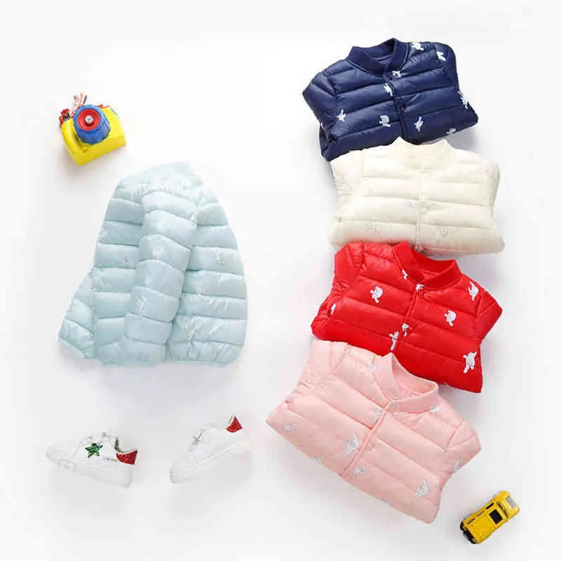 Baby Boys Girloon Cartoon Ubrania zima płaszcz maluchowe ubrania nowe dzieci kurtki dzieci Parka Baby Jackets 12m-6y J220718