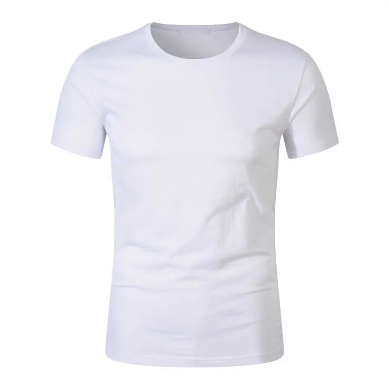 Adam Yaz Beyaz T Shirt Erkekler Kısa Kollu Pamuk Modal Esnek T-Shirt Beyaz Renk Temel Rahat Tee Gömlek Tops 220402