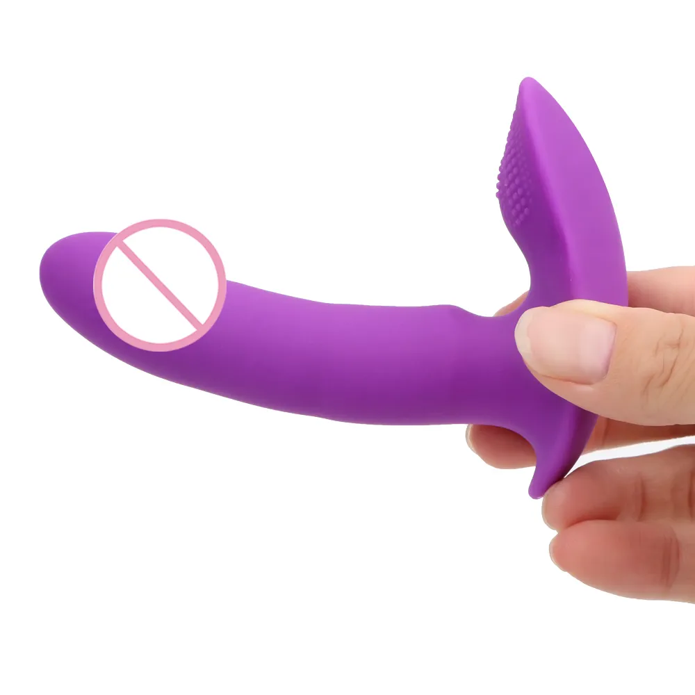 IKOKY Vibratore masturbazione femminile donna Dildo indossabile Massaggio vaginale Stimolatore clitoride Giocattoli sexy anali in silicone