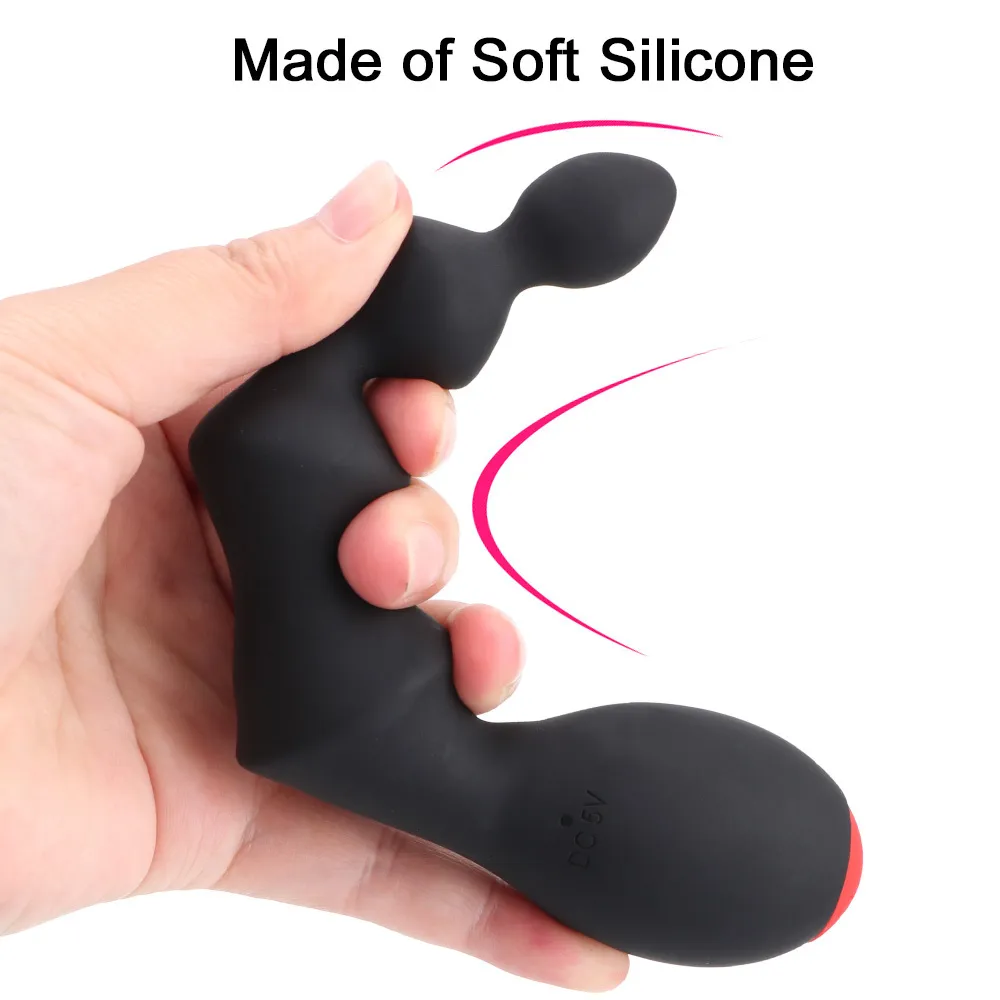 10 velocidades de esferas anal vibrador Erotic Toy Vibrating Butt Plug Sexy for Mull Men Men Massager Clitoris estimulador