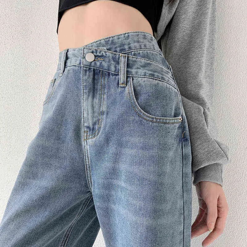 Jeans vrouwen zwart blauwe jeans brede pijpen broek moeder femme hoge taille vrouw broek 2022 kleding pantnes spodnie damskie l220726
