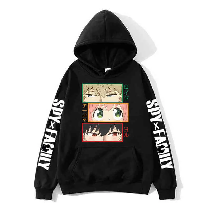 Anya Spy x Family Print Hoodies Loid Yor Anime Manga Men/Women Sweatshirts Fashion Oversized Hoodie Harajuku Pullovers Clothing Y220713