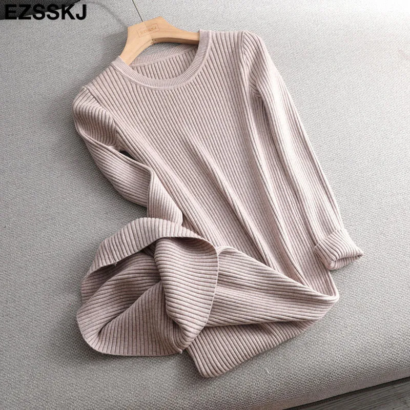 Jesień Zima Ciepła O-Neck Długi Sweter Sukienka Kobiety Solid Bodycon Gruba Dress Kobieta Jumper O-Neck Slim Dzianin Dress Długi Rękaw 220317