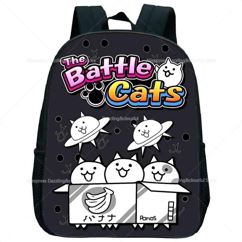 The Battle Cats Kindergarten Backpack Game Kids School Bags Childs Rucksack Toddler Boys Cartoon Bookbag Gift 22061050264857163427