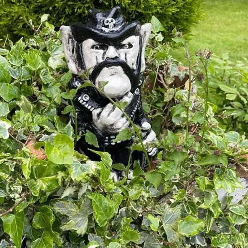 Lemmy Rock Icon Sculpture Sculpture the Lemprechaun Resin تمثال ساحة Lawn Ornamnet في الهواء الطلق ديكور الحديقة 220711