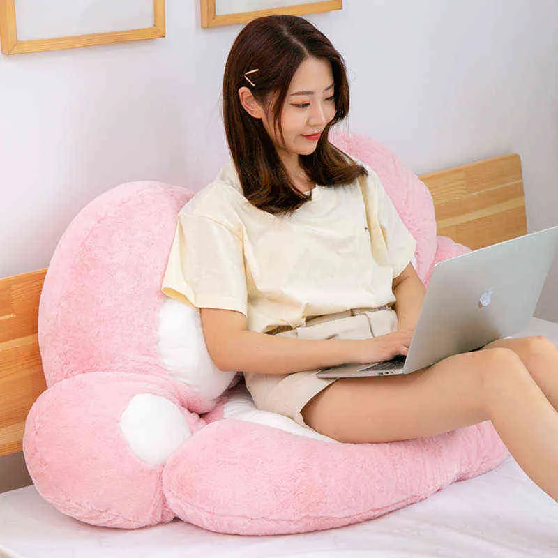 New Cat Bear Leg Plush Seat Cushion داخلي أريكة مملوءة بأريكة ملونة ديكور حيوان للأطفال هدية J220704