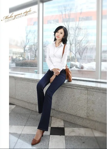 S-5XL Office Wear Work Clothes Shirt Women Spring Autumn Long-Sleeve Korean Style Slim Plus Size Black White Women Blouses Style